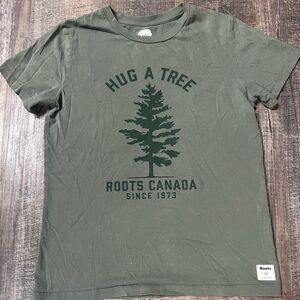 Roots green t-shirt